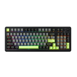 Bàn Phím Cơ Không Dây Machenike KG98 Tri-Mode RGB | Black Green | Purple-Gold Switch - Bezon Buôn Ma Thuột
