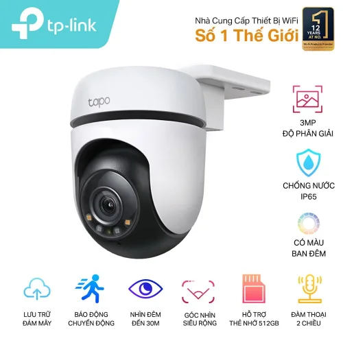 Camera Wifi 3MP TP-Link Tapo C510W 2K [Quay/quét ngoài trời]