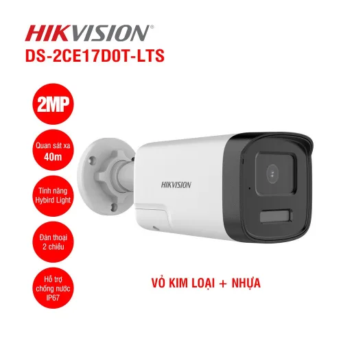 Bán camera HDTVI 2MP HIKVISION DS-2CE16D0T-LPTS giá rẻ