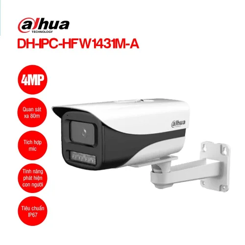 Camera Dahua HFW1431M-A 4MP Hình Ảnh Sắc Nét, An Ninh