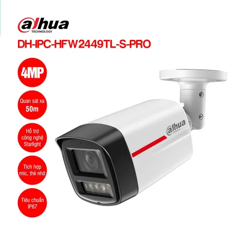 Bán camera IP 4MP DAHUA DH-IPC-HFW2449TL-S-PRO giá rẻ