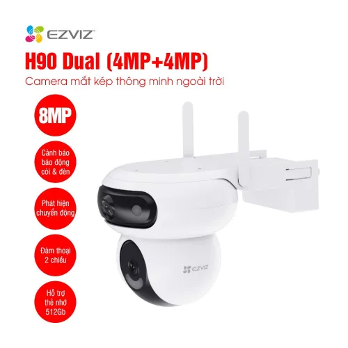 Bán camera mắt kép quay quét 2K+ EZVIZ H90 Dual giá rẻ