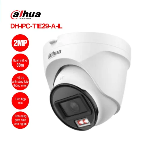 Bán camera IP Dome DAHUA DH-IPC-T1E29-A-IL 2MP giá rẻ