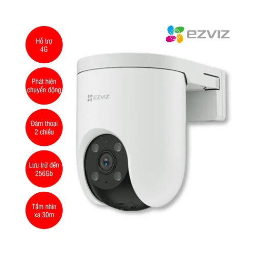 EZVIZ H8C 3MP 4G: Camera Wifi 2K - Xem Mọi Lúc Mọi Nơi