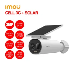 Camera Wifi dùng pin IMOU CELL 3C 3MP kèm tấm Solar giá rẻ - Bezon Buôn Ma Thuột