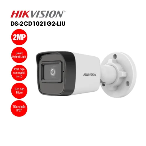 Bán camera IP 2MP HIKVISION DS-2CD1021G2-LIU giá rẻ