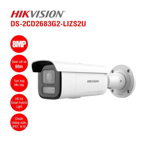 Bán camera IP 8MP Hikvision DS-2CD2683G2-LIZS2U giá rẻ
