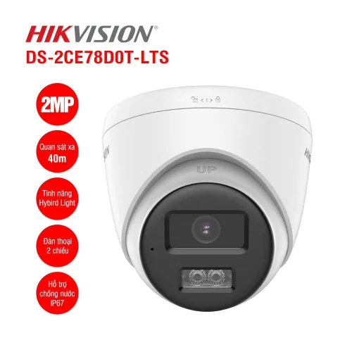 Bán camera HDTVI 2MP HIKVISION DS-2CE78D0T-LTS giá rẻ