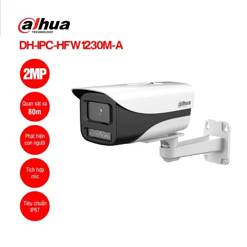 Camera 2MP DAHUA DH-IPC-HFW1230M-A giám sát xa 80m