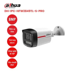 Camera Dahua IPC‑HFW2849TL‑S‑PRO 8 MP, PoE, AI, có mic - Bezon Buôn Ma Thuột