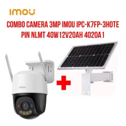 Combo camera 3MP Imou IPC-K7FP-3HOTE + Pin NLMT 40W12V20AH 4020A1 - Bezon Buôn Ma Thuột