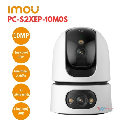 Camera IMOU IPC-S2XEP-10M0S quay quét 360° siêu nét 10MP
