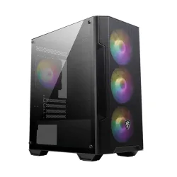 Thùng máy MSI MAG FORGE M100A | Đen, kèm sẵn 4 Fan RGB - Bezon Buôn Ma Thuột