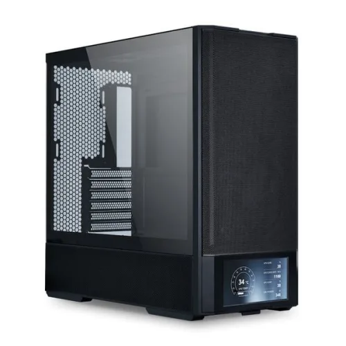 Thùng máy Lian Li Lancool 207 Black (CASELL207DX) | ATX, Kèm sẵn 4 Fan, LCD 6 inch