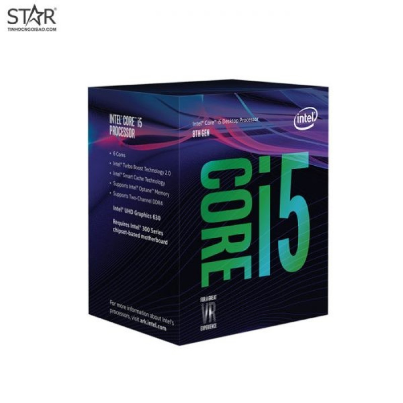 CPU Intel Core i5 8400 Cũ | LGA 1151, 6 nhân/6 luồng, Max 4.0 GHz
