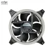Quạt tản nhiệt PC Hollo | Kit 2 Fan 120mm, RGB, Đen - 1