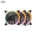Quạt tản nhiệt PC Hollo | Kit 2 Fan 120mm, RGB, Đen - 4