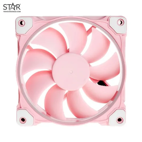 Quạt tản nhiệt PC ID-COOLING ZF-12025 Piglet Pink | Fan lẻ 120mm, Led Hồng, Hồng