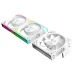 Quạt tản nhiệt PC Leopard V2RS ARGB White | Kit 3 fan 120mm, ARGB - 2