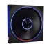 Quạt tản nhiệt PC Leopard TransWarp | Fan lẻ 140mm, ARGB, Gió thuận, Đen - 3