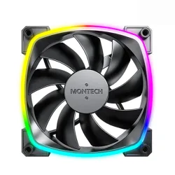 Quạt tản nhiệt PC Montech AX 120 PWM | Fan lẻ 120mm, ARGB, Đen - Bezon Buôn Ma Thuột