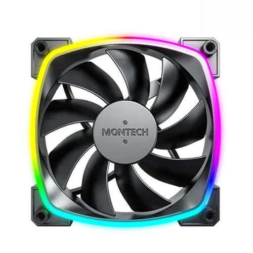 Quạt tản nhiệt PC Montech AX 120 PWM | Fan lẻ 120mm, ARGB, Đen