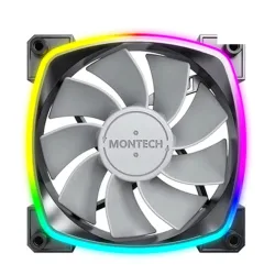 Quạt tản nhiệt PC Montech RX120 PWM | Fan lẻ 120mm, ARGB, Đen - Bezon Buôn Ma Thuột
