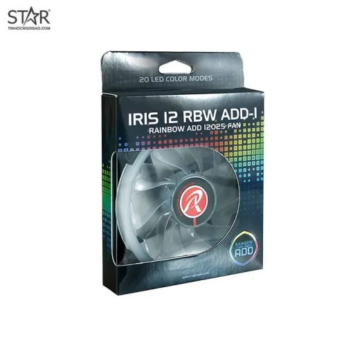 Quạt tản nhiệt PC Raijintek Iris ADD-1 | Fan lẻ 120mm, RGB, Đen
