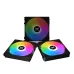 Quạt tản nhiệt PC XMT SLU Black Modular EN41303 | Kit 3 fan 120mm - 1