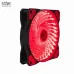 Quạt tản nhiệt PC XYCP 12 | Fan lẻ 120mm, Led Đỏ, Đen - 1