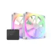 Quạt tản nhiệt PC NZXT F140 | Kit 2 fan 140mm, RGB, Trắng - 1