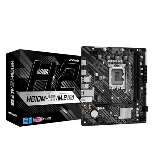 Mainboard ASRock H610M-H2/M.2 D5 DDR5 | LGA 1700, mATX, 2 khe RAM