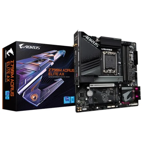 Mainboard Gigabyte Z790M AORUS Elite AX Rev 1.0 Wifi DDR5 | LGA 1700, mATX, 4 khe RAM