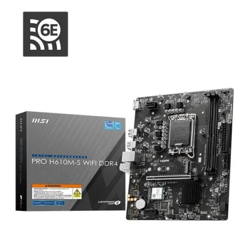 Mainboard MSI PRO H610M-S Wifi DDR4 | LGA 1700, mATX, 2 khe RAM