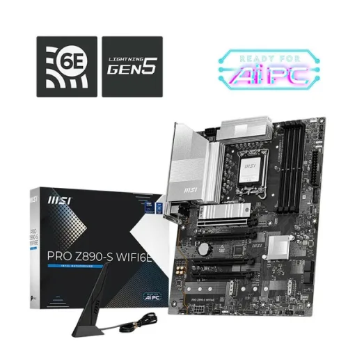 Mainboard MSI PRO Z890-S WIFI6E | Intel Z890, Socket LGA1851, ATX, 4 khe DDR5, Wi-Fi 6E