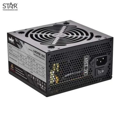 Nguồn máy tính MIK S-Power 500 500W | Non Modular, ATX