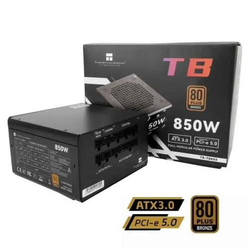 Nguồn máy tính Thermalright Tb-850 80 Plus bronze | Atxb.0 Pcie5.0, Full Module, Đen