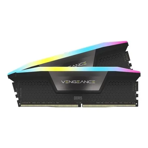 RAM PC Corsair Vengeance 32GB RGB DDR5 Black | (2x16GB), 5200MHz, Intel XMP CMH32GX5M2B5200C40