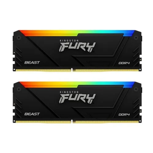 RAM PC Kingston Fury Beast 16GB RGB DDR4 | (2x8GB), 3200MHz, Intel/AMD KF432C16BB2AK2/16