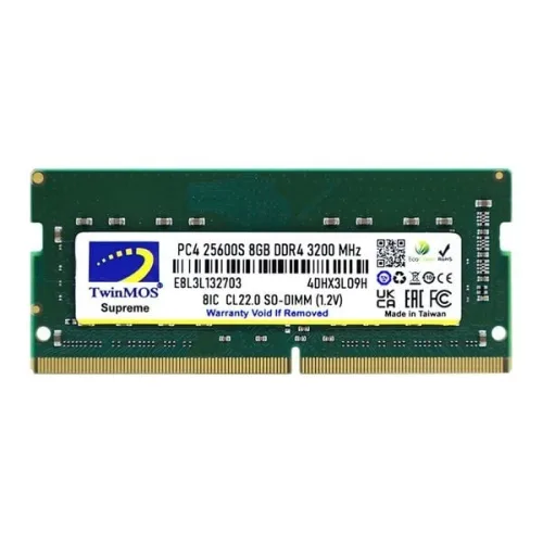 RAM Laptop TwinMOS Supreme 8GB DDR4 | 3200MHz, CL22, 1.2V, SODIMM