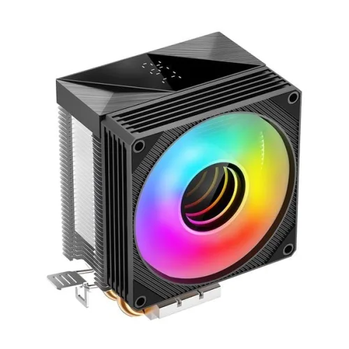 Tản nhiệt khí Leopard KF620 DGT Black | ARGB Display, Đen