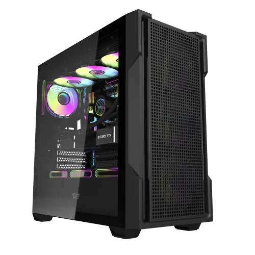 Thùng máy Case Darkflash DS900 Mesh ATX - Đen (Mặt lưới)