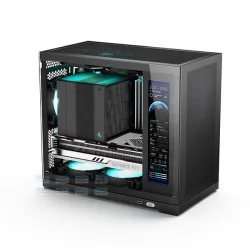 Thùng máy Shiny Snake G500 LCD Mini ITX - Black - Bezon Buôn Ma Thuột