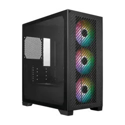 Thùng máy Cooler Master Elite 301 - Đen | Kèm 3 fan led (E301-KGNN-S00) - Bezon Buôn Ma Thuột