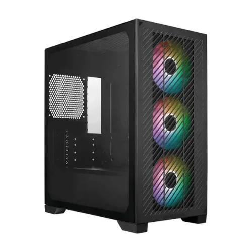 Thùng máy Cooler Master Elite 301 - Đen | Kèm 3 fan led (E301-KGNN-S00)