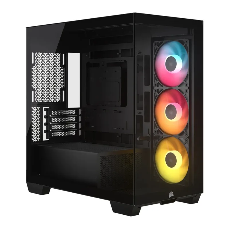 Thùng máy Corsair 2800X RS-R ARGB | Kèm 3 Fan RS-R ARGB, Kính cường lực, Đen (CC-9011347-WW)