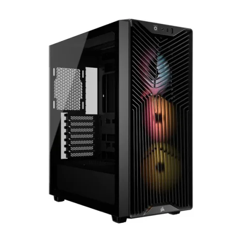 Thùng máy Corsair 3200D RS ARGB Mid-Tower (Sẵn 3 Fan ARGB) (CC-9011344-WW) | ATX, Kính cường lực, Đen