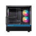 Thùng máy EINAREX S500 Core Black F-ATX | Kèm 1 Fan Đen, Kính cường lực, Đen - 2