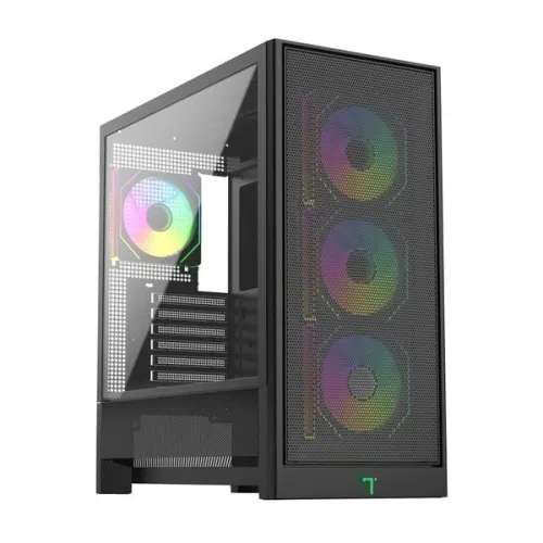 Thùng máy Linktech Bahamut 4Fa Full ATX Gaming (Kèm Sẵn 4F Argb) - Đen