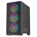 Thùng máy Gaming LinkTech Bahamut M 4F M-ATX (Kèm Sẵn 4 Fan Fixed RGB) - Đen - 2